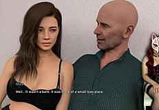 Watch this college girl flash her big tits under the skirt!