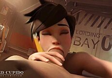 Themed best of r34 overwatch tracer compilation featuring various positions