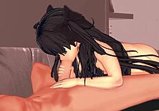 Wow, Lita Chevy Takes Deep Throat and Massive Cumshot in Anime!