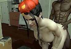 क्यूट पम्पकिन स्लट को BBC ने पीछे से चोदा, क्रिमपाई के साथ