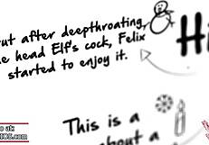 Naughty Elf Felix Punished by Tattooed Temptress with Big Boobs Taking Cock