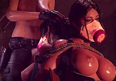 lara croft halloween futanari blowjob in anime