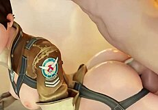 Themed best of r34 overwatch tracer compilation featuring various positions