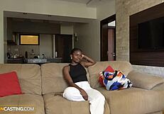 Innocent 18yo African cutie drilled by hung casting agent
