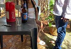 60-year-old pervert FUCKS a girl in a BAR.