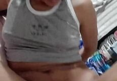 Real Sex Caught Almost Red-Handed with Curvy Stepsister in Homemade Interracial Clip