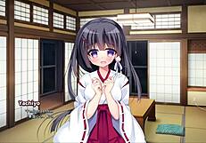 loca love jinja x senpai yachiyo shizuki ecchi scene 2