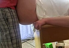 close up fuck on office table with big ass shaking hard