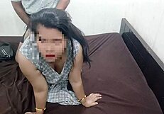 Hey, Devar slipped sister-in-law her fave banana for some hot doggy action! 🍌