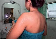 Is stefanie silva's first film juicy behind the scenes with bathing and dripping pussy?