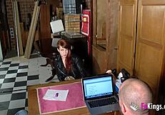 Horny shy redhead teen teases in casting?