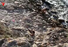 Horny Beach Chick Fucked Hard by Stranger in Public