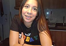 Steamy games with my hot Colombian mother-in-law lead to intense homemade action