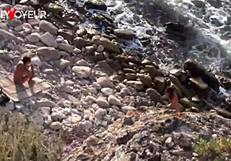 Horny Beach Chick Fucked Hard by Stranger in Public