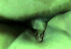 Wife begs husband to fuck her pussy before her bath and cum inside