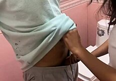 Marathi aunty fucked by plumber in bathroom