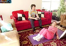 hey, wanna watch my pregnant stepsister get fucked in living room?