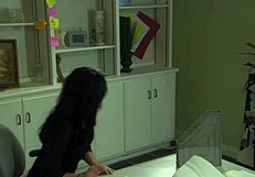 Monica Sweetheart rides colleague's cock on desk