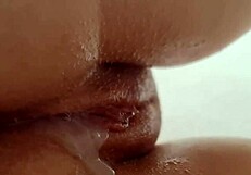 Hot Sensual Side Sex Creampie with Natural Tits