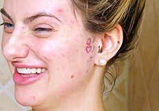 Gorgeous Blonde Exclaims In The Shower!