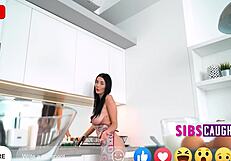 Nude Baking And Barebacking In Kitchen With Step Family Teens