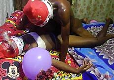 I GAVE MY WET PUSSY AS A CHRISTMAS GIFT, SURPRISING MY EX BOYFRIEND WHO FUCKED ME HARD