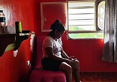 my step-nephew makes me suck his dick like a whore while husband's away