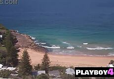 Small Tits Blonde Milf Karina Marie Shows Ass In Stockings