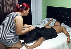 स्टेपमॉम, इतनी सुबह लोडा क्यों चूस रही हो?