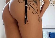 cum on top of me in lingerie with big natural tits