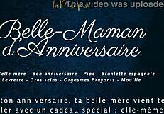 Belle-Maman Anniversary French Step-Mom Doggy Style Bent Over.