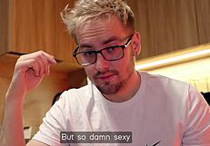 My nerdy stepbro got horny while staring at my ass