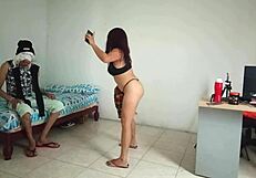 Beautiful Canadian girl dances naked, shaking her ass and showing her horny asshole in kinky homemade fetish video