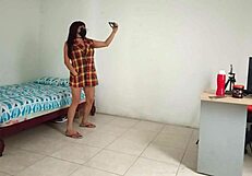 Beautiful Canadian girl dances naked, shaking her ass and showing her horny asshole in kinky homemade fetish video