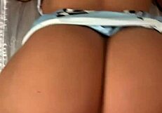 Stepdad notices his stepdaughter wearing an anal plug toy in public