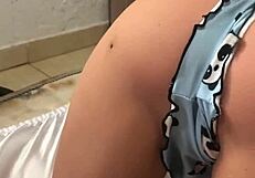 Stepdad notices his stepdaughter wearing an anal plug toy in public