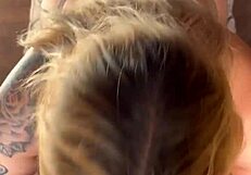 Latina Blonde Sucks And Rides Cock For Facial