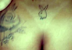 Tattooed brazilian amateur engages in anal sex and cock swallowing