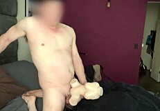 oh man, i’m pounding my tight toy with 3 cumshots while moaning loud