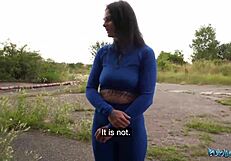 public agent alexa with big tits throats huge dick in pov action