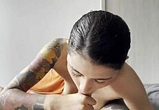 Blowjob from coworker and cum in mouth!