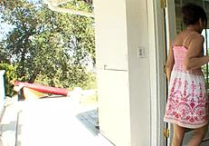 Laurie Vargas Takes It Deep! Then Tastes His Cum Off Her Ass!