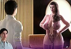 Hey, saw your busty wife moan while banged by hot guy in 3D hentai game!