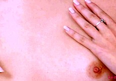 Enchanting Brunette MILF Beauty Shows Sexy Body To Father In Law During Massage