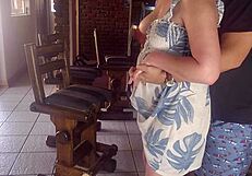 finally fucked my best friend's wife, her small tits bouncing during the cumshot