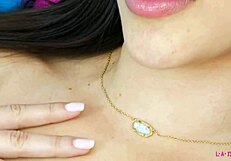 Enchanting Brunette MILF Beauty Shows Sexy Body To Father In Law During Massage