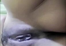 Filipina Girlfriend Gets Wet During Call Video Sex on App.