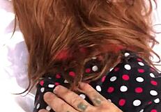 Naughty guy finishes inside my stepdaughter's pussy, see full on Red