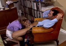 michelle michaels gives an epic office blowjob with facial finish, damn!