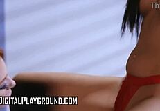 DOCTOR LACY LENNON and assistant GIANNNA DIOR LICK PUSSY in office